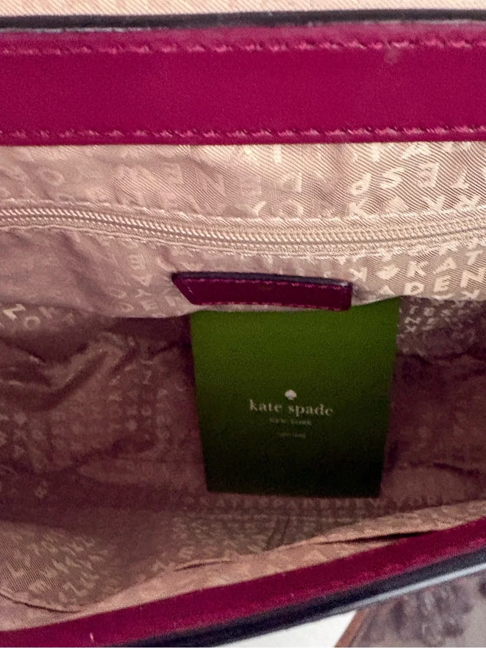 ♥️♥️KATE SPADE DOREEN BOND STREET RED PLUM LEATHER CROSSBODY BAG!♥️♥️ - Picture 9 of 10